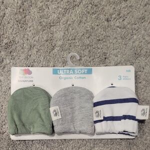 Fruit of the Loom Kids Mittens - Green, Gray, and White
